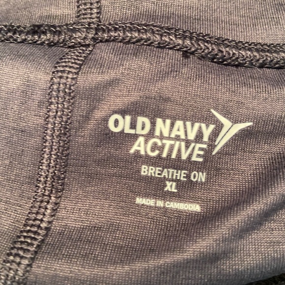 Old Navy black heather long sleeve lightweight hooded top… With side pockets… XL - Picture 7 of 11